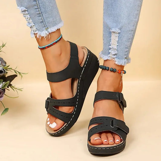 Summer Breeze Wedges - Ultimate Comfort & Style Sandals for 2024